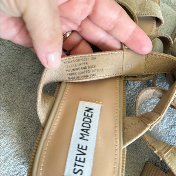 Steve Madden Ankle Strap Sandal‎ tan heel sandal - Picture 4 of 6